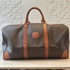 CELINE セリーヌ ボストンバッグ マカダム柄 ネームプレート/鍵付き k※のサムネイル