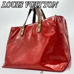 ルイヴィトン ヴェルニ リードPM ミニトート ハンドバッグ レッド