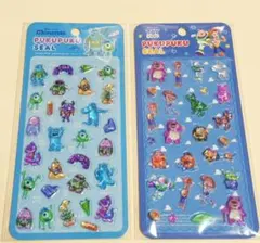 ディズニー ぷくぷくシール 2枚セット トイストーリー モンスターズインク