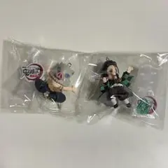 鬼滅の刃 無限城編 チャーム付きフィギュア 嘴平伊之助 竈門炭治郎