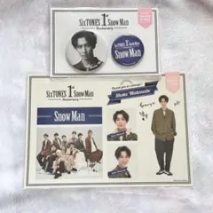 SnowMan 渡辺翔太 ステッカー 缶バッジセット