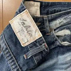 Lolita Jeansロリータ/装飾ジッパー付きダークデニムジーンズ/30のサムネイル