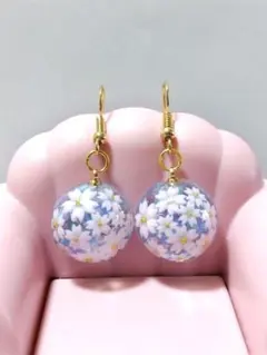 ハンドメイドピアス(桜たくさん)