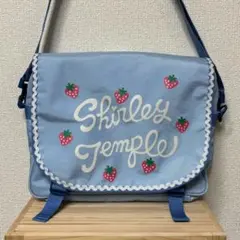 シャーリーテンプル いちごロゴプリント　3WAY バッグ 水色usedショルダーのサムネイル