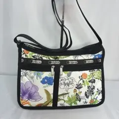 【美品】廃盤 LeSportsac 花 カエル ハチドリ 幸福 ショルダーバッグ
