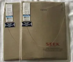 SEEK シーク【ドライフィール】UネックスリーブレスベージュLサイズ 2枚のサムネイル