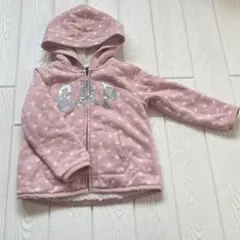 GAP ピンク 水玉模様 フード付きパーカー