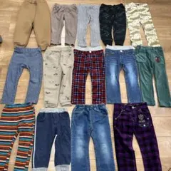 100センチ　冬春ボトム14点セット　まとめ売り