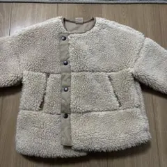 petit main ボアジャケット 80 ベージュ