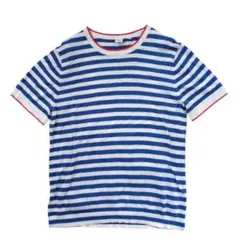 GAP 半袖　Tシャツ ボーダー柄　ブルー　青　Mサイズ　ギャップ　メンズ