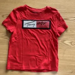 TOMMY HILFIGER 赤 Tシャツ S/P (6-7)