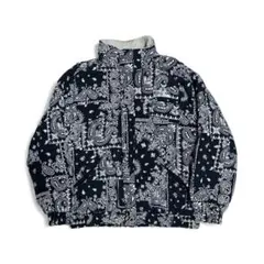 Firstdown ファーストダウン バンダナ柄ボアブルゾン オーバーサイズ L