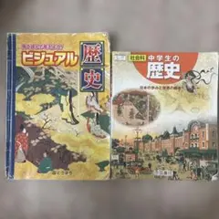 中学生の歴史 帝国書院発行（平成30年版） & ビジュアル歴史 とうほう発行