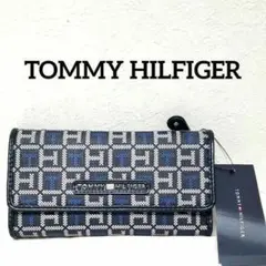 【新品未使用】TOMMY HILFIGER 長財布 THモノグラム ネイビーのサムネイル