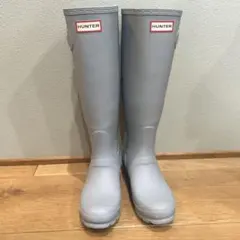 HUNTERレインブーツ UK3 22㎝　くすみブルー　スモーキーブルー