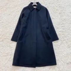 マーガレットハウエル コート ステンカラーコート ロングコート 撥水 MARGARET HOWELL（マーガレットハウエル）の「SATIN WOOL TWILL