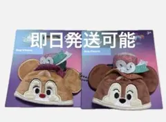 香港ディズニー　20周年　チップ　デール　イヤーハット　バッグチャーム