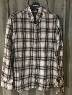 チェック柄 長袖シャツ ボタンダウン