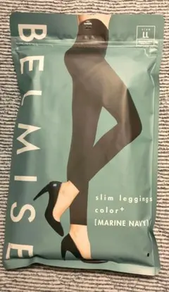 【新品】ベルミス 　スリムレギンス　カラープラスLL　マリンネイビー