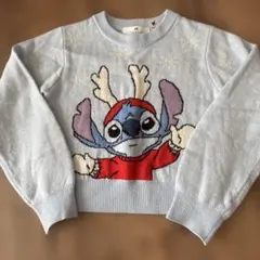 H&M スティッチ セーター 水色 134/140