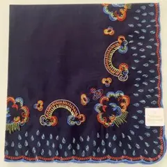 ヴィヴィアン ウエストウッド　ハンカチ　ネイビー　刺繍　オーヴ