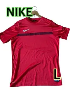 NIKE レッド シャツ Lサイズ