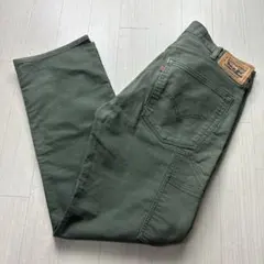 リーバイス 505 ワイドストレートパンツ W36 グリーン系