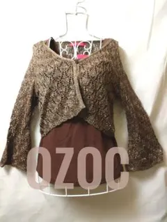 値下げ！ 未使用✨タグ付 ❤️ OZOC 透かし編み ボレロ カーディガンのサムネイル
