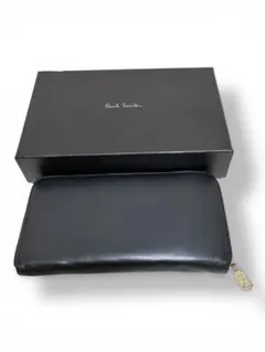 箱付き 美品 Paul Smith 長財布 マルチストライプ