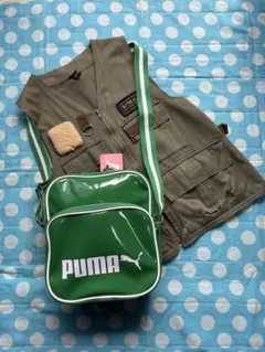 新品　男女キッズ兼用　PUMAショルダーバック　プーマエナメルショルダーバック