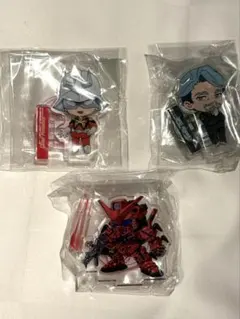 ジークアクス ガシャポン アクスタ シャア　シャリア　ブル　3体セット