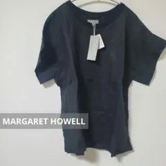 MARGARET HOWELL　リネン　コットン　Tシャツ　ブラックのサムネイル