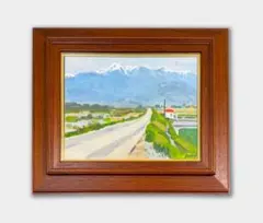 田辺武夫「西駒 高遠」油彩画 風景画 長野 信州 中央アルプス 額装 #621 田辺武夫「西駒 高遠」油彩画 風景画 長野 信州 中央アルプス 額装