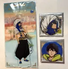 Free! SPLASH FREE 京アニ 缶バッジ アクリルスタンド 七瀬遙