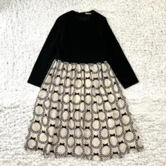 peu pres プープレ 刺繍切替ウエストギャザーワンピース　刺繍たっぷり