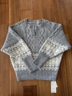【新品】ケーブルニット セーター Mサイズ