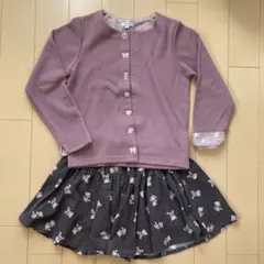 美品　any FAM キッズ　カーディガン140とコーデュロイスカッツ130