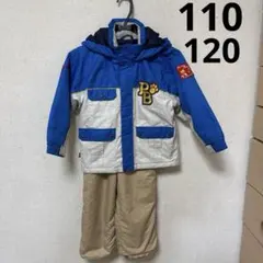 110 120 スキーウェア　ギャレックス　イグニオ　スノボ　防寒　青