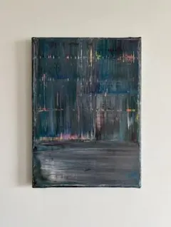原画/抽象画/キャンバス/アクリル画/The sea at night 海 空 - メルカリ