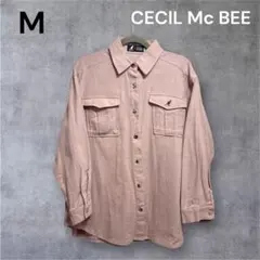 CECI Mc BEE×KANGOL ピンクM 長袖シャツ バックロゴプリント