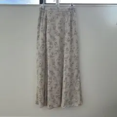 GU フラワープリント フレアスカート Mサイズ