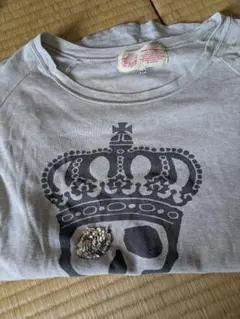 made in heaven スカル クラウン Tシャツ グレー Mのサムネイル