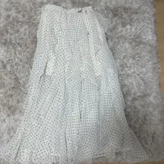 チュールロングスカート