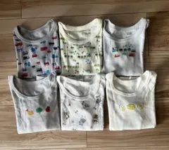 ベビーシャツ 長袖6枚セット 90センチ