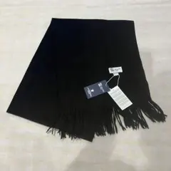 美品 ジョンストンズ カシミヤ100％ 大判ストール ミッド ブラック