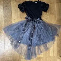 フォーマルドレス　チュールスカート