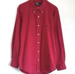 ラルフローレン レッド ワイシャツ ワンポイント ポニー シャツ Yシャツ 赤