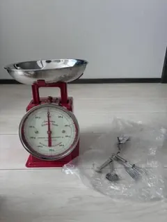新品未使用 ダルトン キッチンスケール 1kg レッド 箱 付属品ありのサムネイル