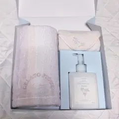 【新品】ジェラートピケ ギフト3点セット タオル2種＆ハンドソープ