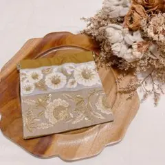 バネ口ポーチ インド刺繍